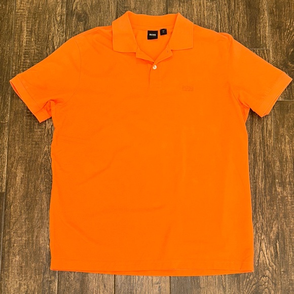 Boss Other - Hugo Boss Orange Polo Shirt Mens XL Short Sleeve Designer Golf